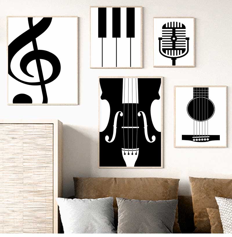 Picture Of Musical Instrument - Poster instrumen minimalis dan cetakan penggemar
