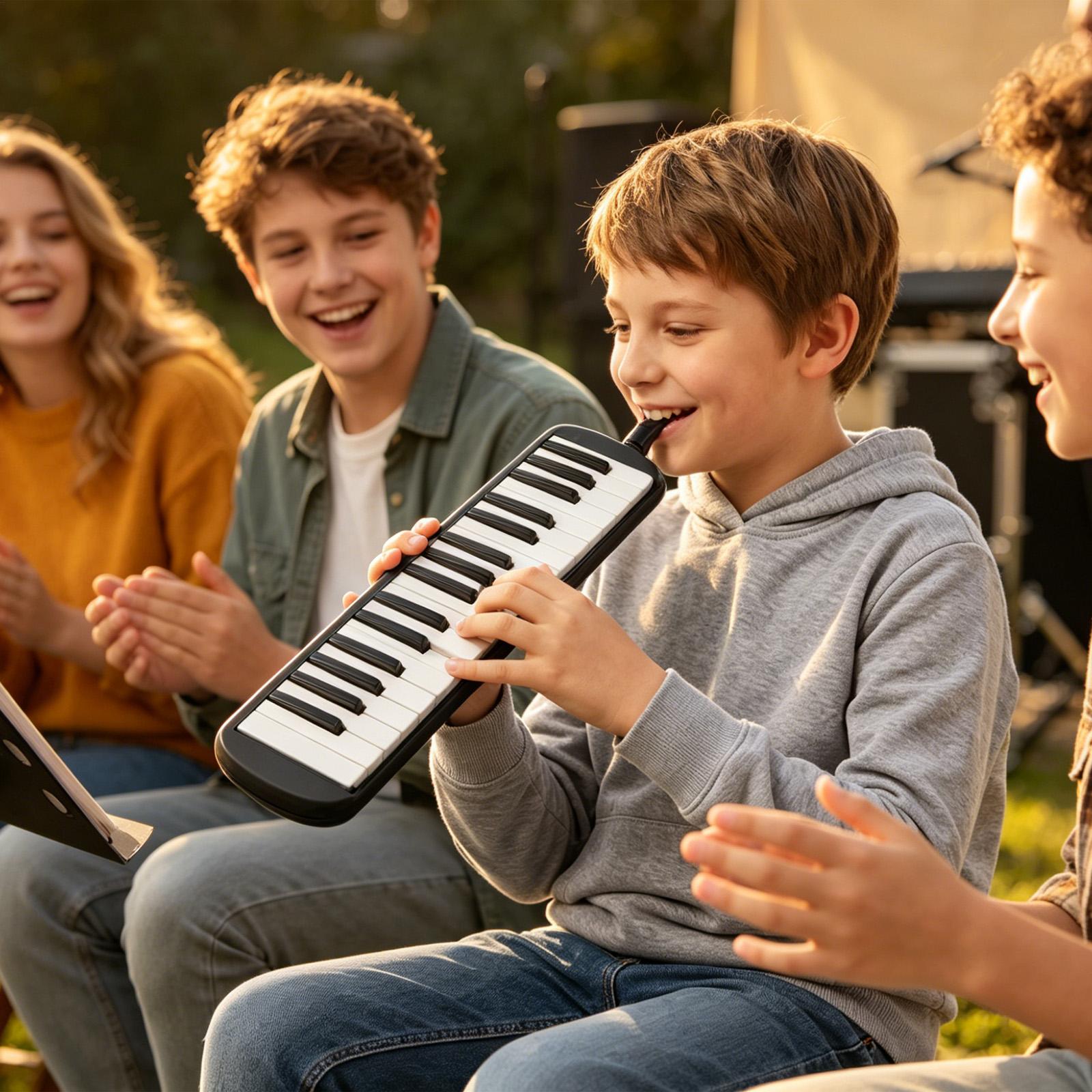 Musical Instrument Melodica - Instrumen Melodica 32-Key Gadget Keyboard Perkusi