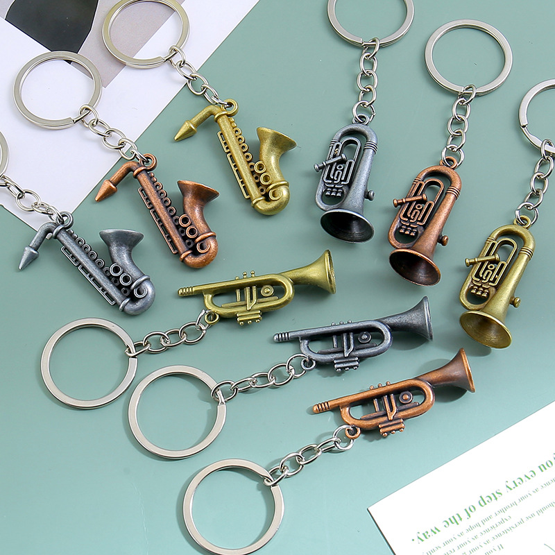 Musical Instrument All - Gantungan Kunci Bentuk Saksofon Kreatif Gantungan