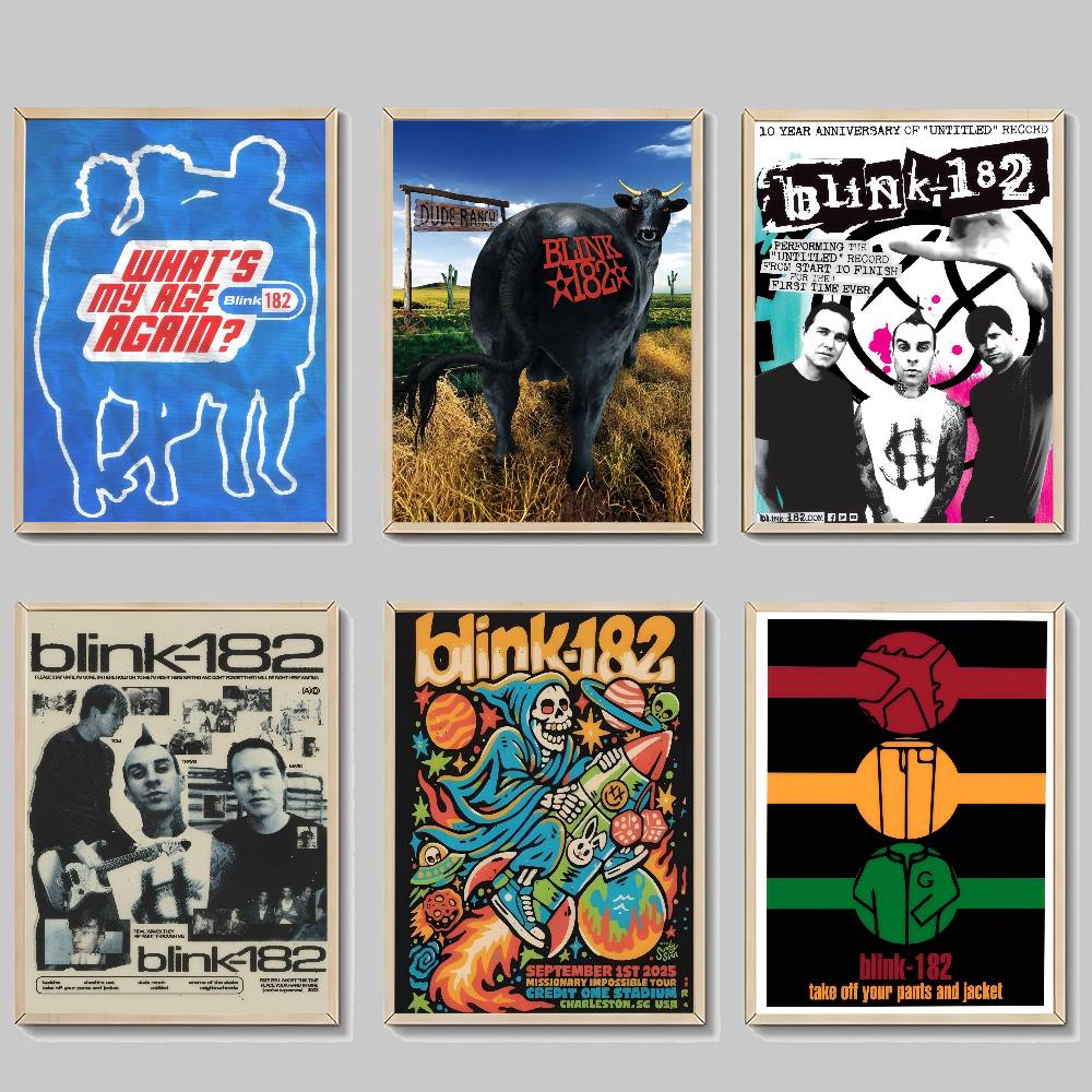 Musical Instrument Poster - B-Blink 182 Band Rock Poster Film