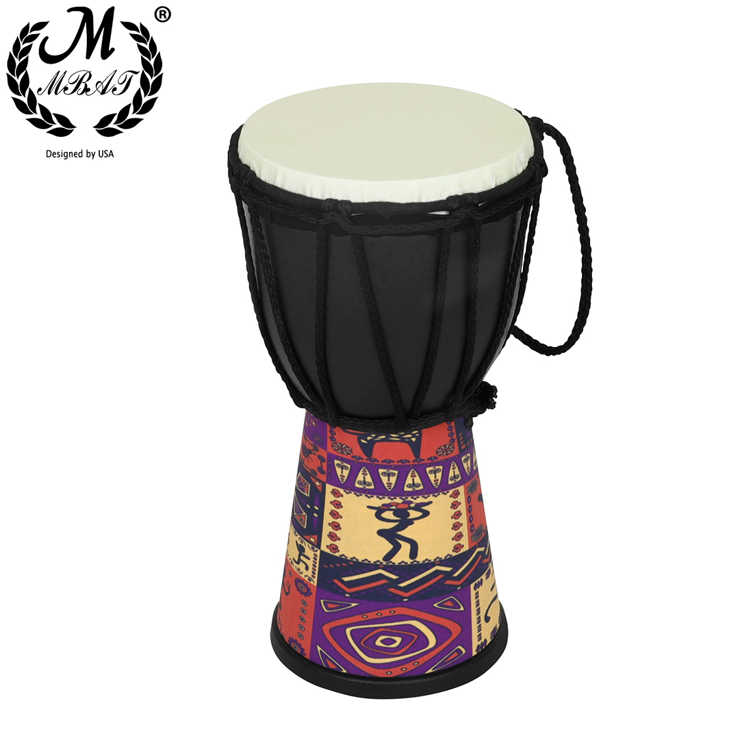 M MBAT 4 Inci Drum Djembe ABS  - Djembe Hand Drum ulasan dan harga