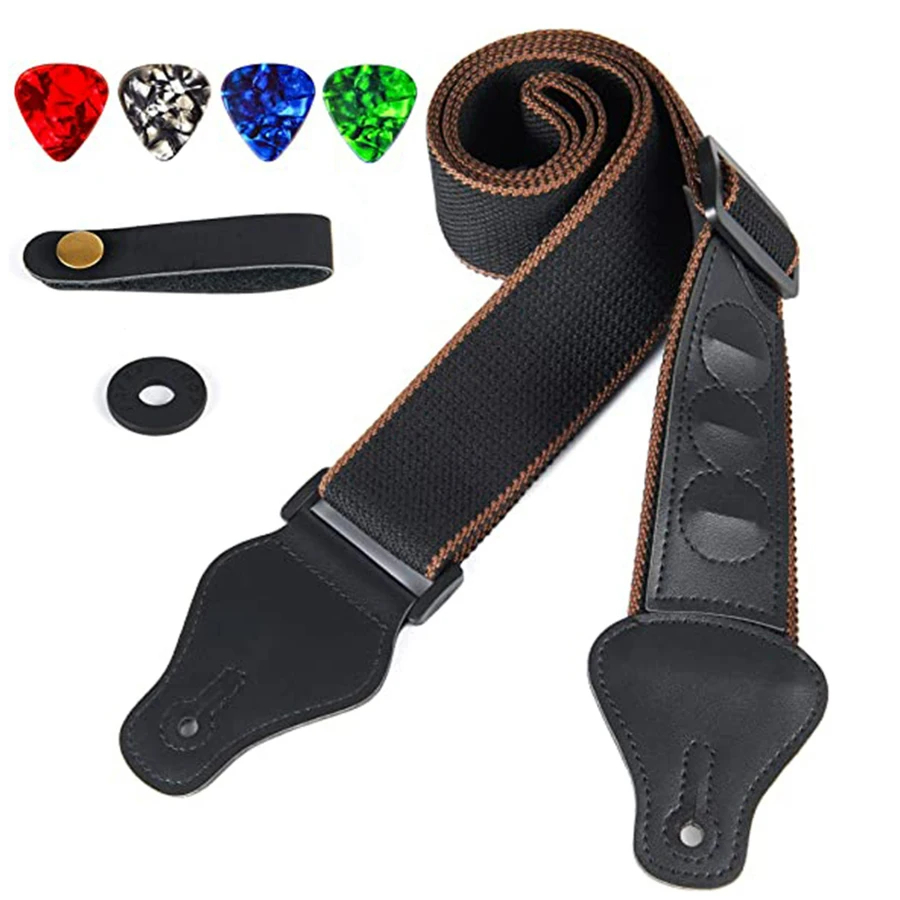 7 buah/set tali gitar hitam PU - Musical Instrument Set ulasan dan harga