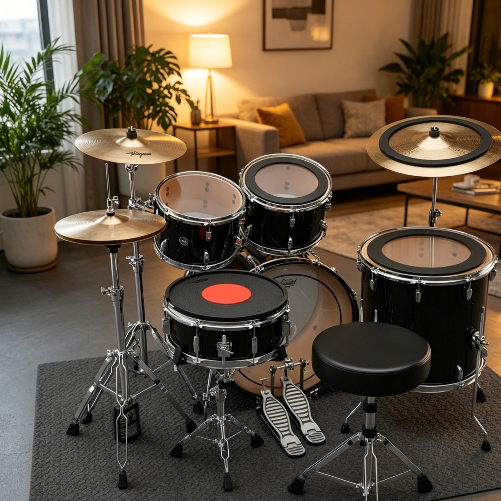 Peredam Suara Drum dan Cymbal, - Musical Instrument Set ulasan dan harga