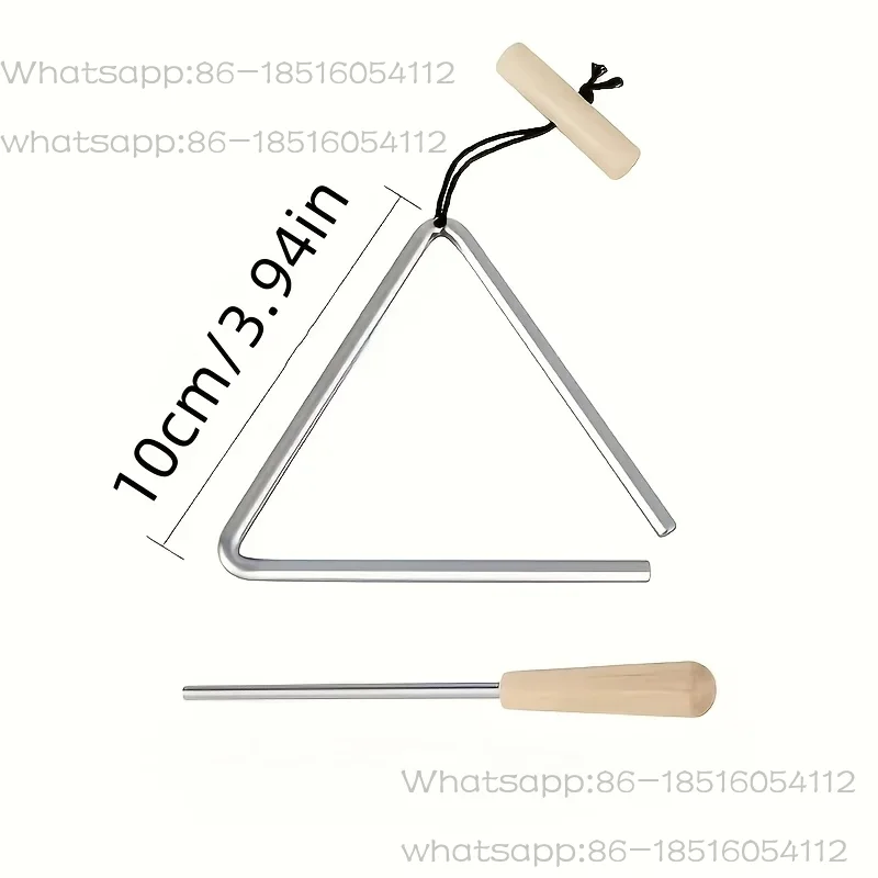 1 buah Set Instrumen Segitiga  - Triangle Beater Music ulasan dan harga