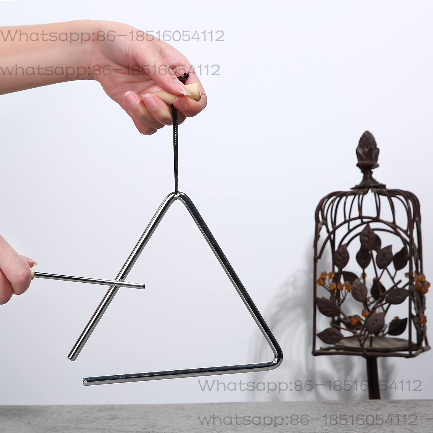 1 buah Set Instrumen Segitiga  - Triangle Beater Music ulasan dan harga