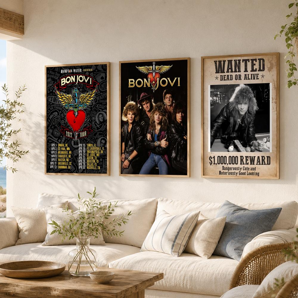 Poster Band Rock B-Bon Jovi De - Musical Instrument Poster ulasan dan harga