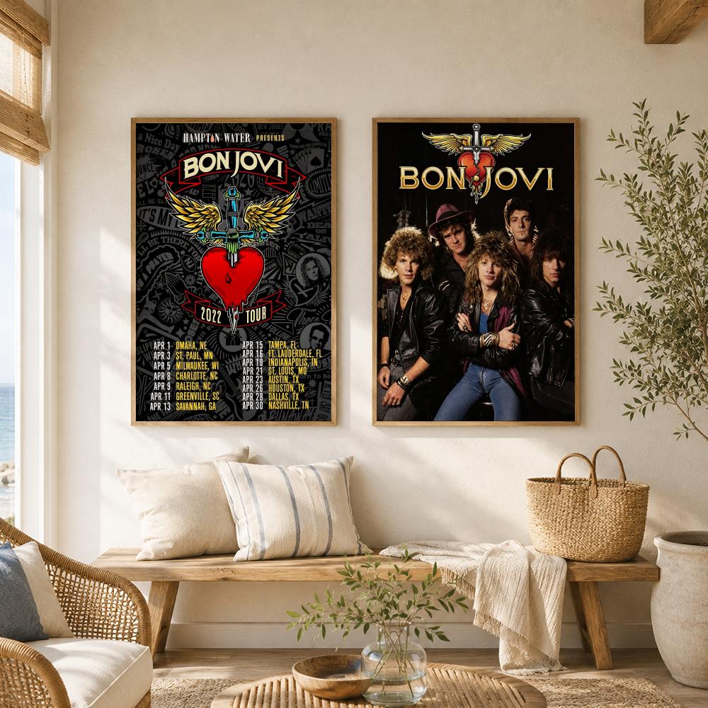 Poster Band Rock B-Bon Jovi De - Musical Instrument Poster ulasan dan harga