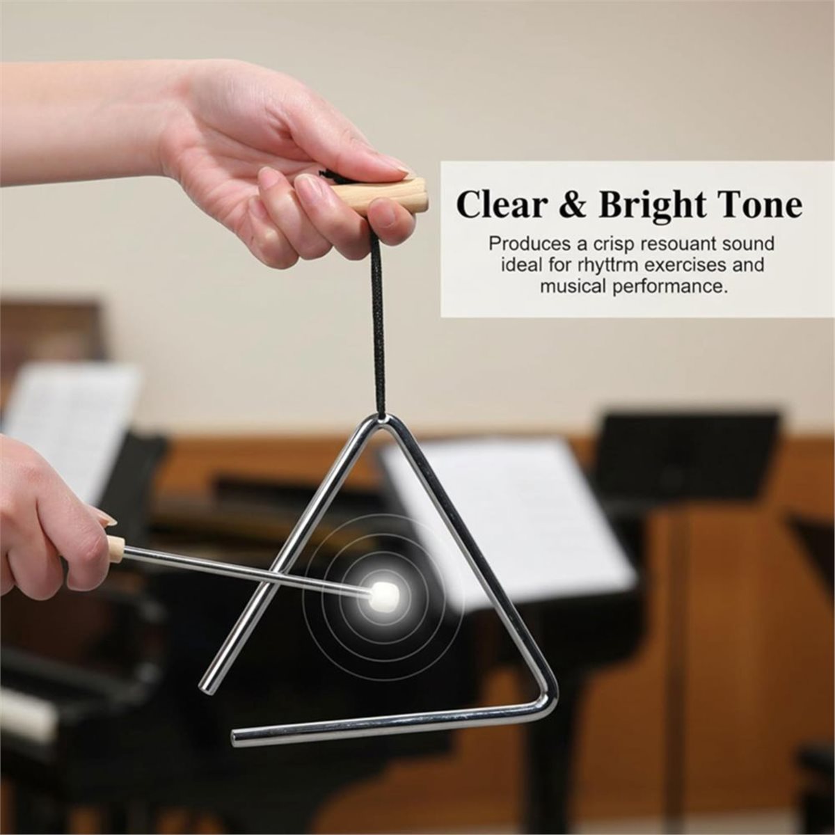 B72ABG 2 Buah Alat Musik Segit - Triangle Beater Music ulasan dan harga