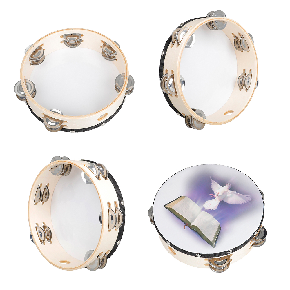 8 Inci Rebana Peace Pigeon Pan - Musical Instrument Tambourine ulasan dan harga