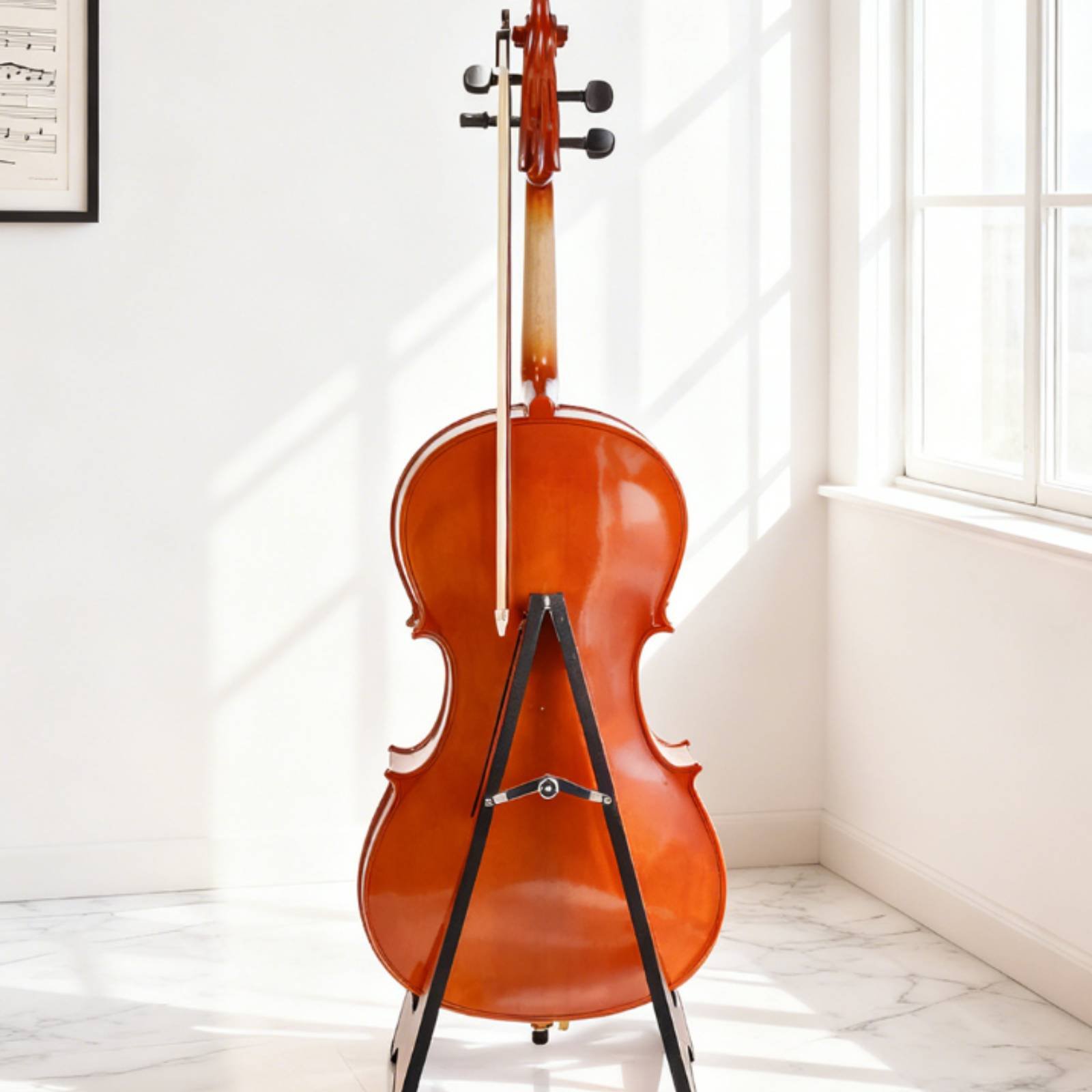 Stand Cello Lantai Desain Eleg - Musical Instrument Cello ulasan dan harga