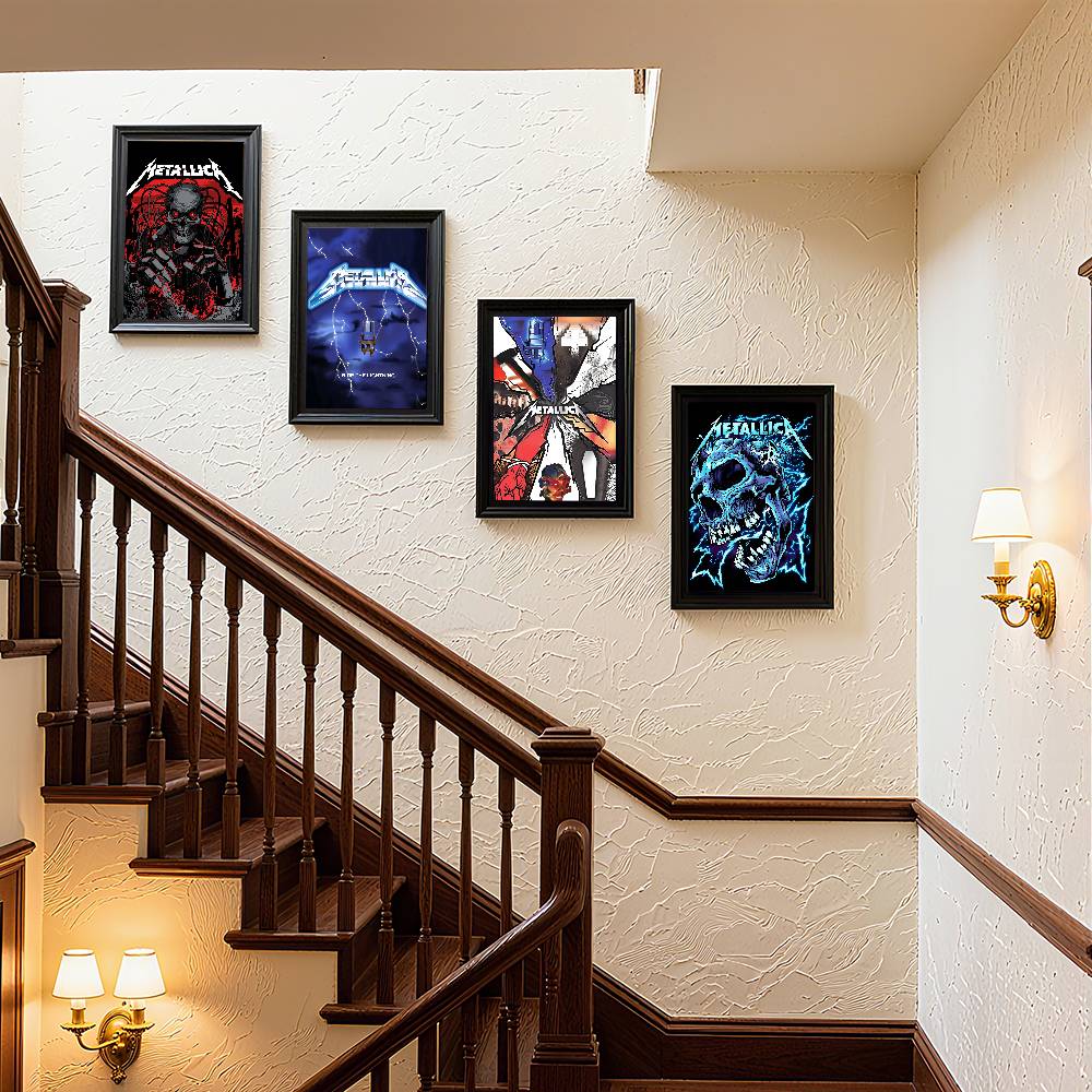 Poster Band Rock Keren M-METAL - Musical Instrument Poster ulasan dan harga