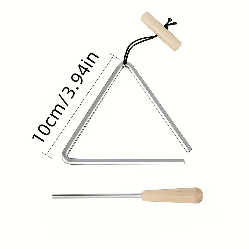 1 buah Set Instrumen Segitiga  - Triangle Beater Music ulasan dan harga