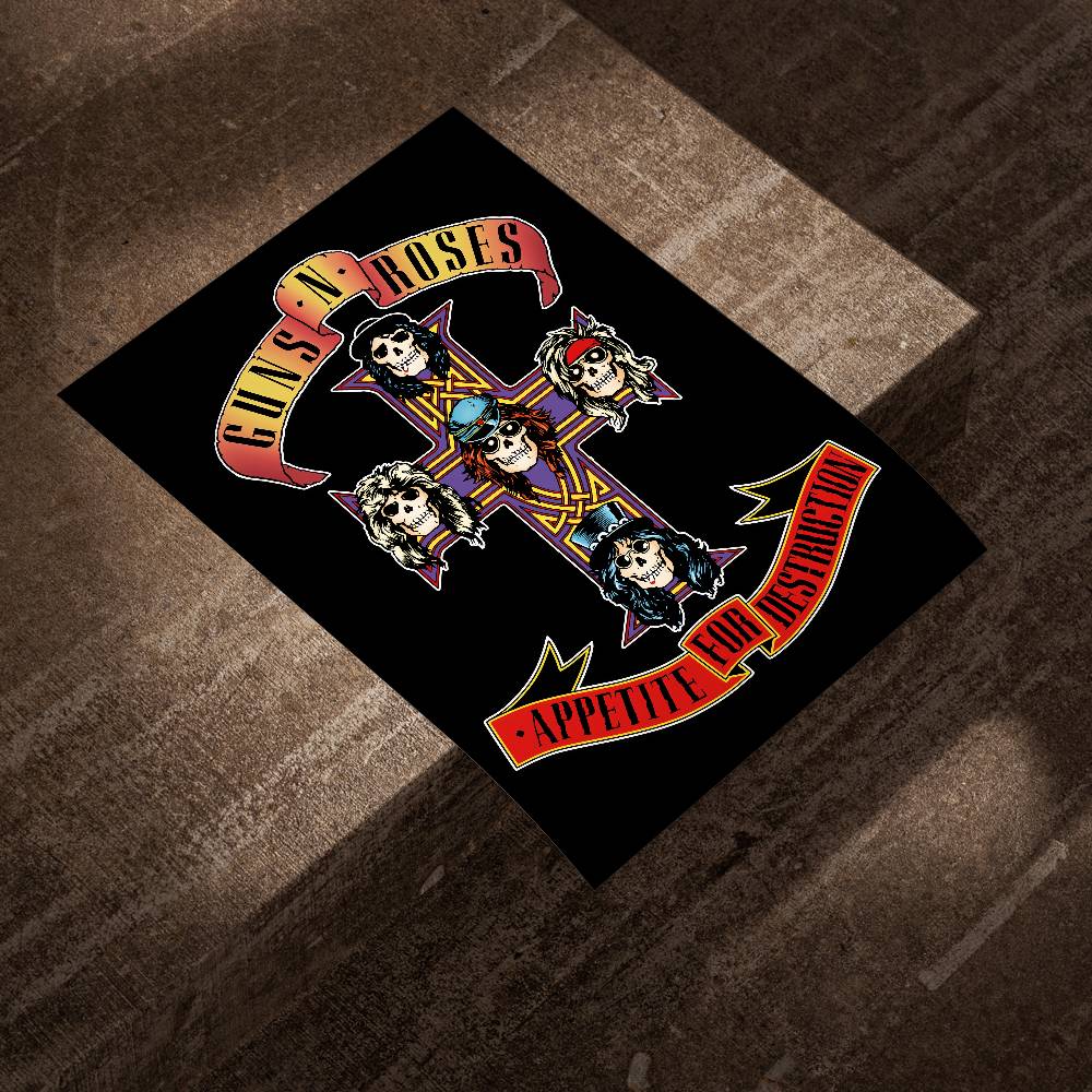 G-Guns Rock Band N R-Roses Pos - Musical Instrument Poster ulasan dan harga