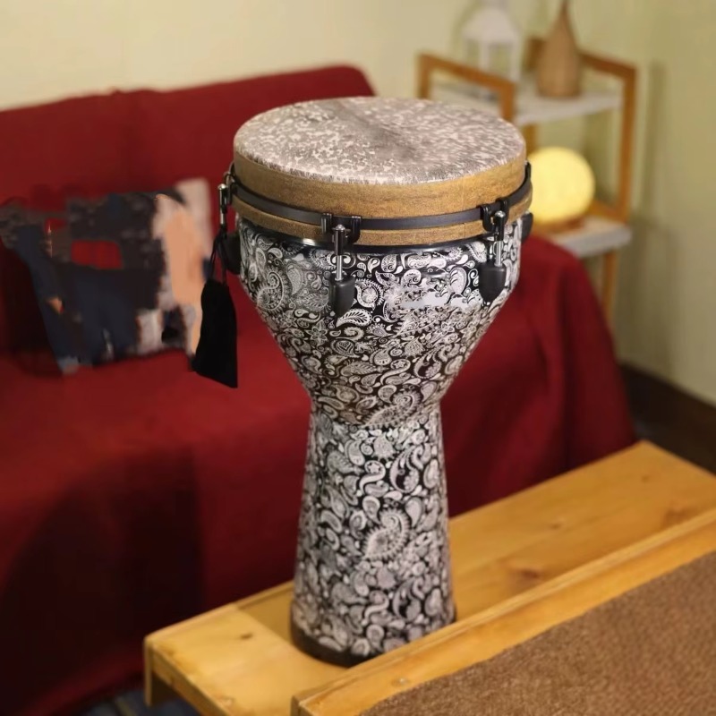 Drum Perkusi Tangan Kayu Ramah - Djembe Hand Drum ulasan dan harga
