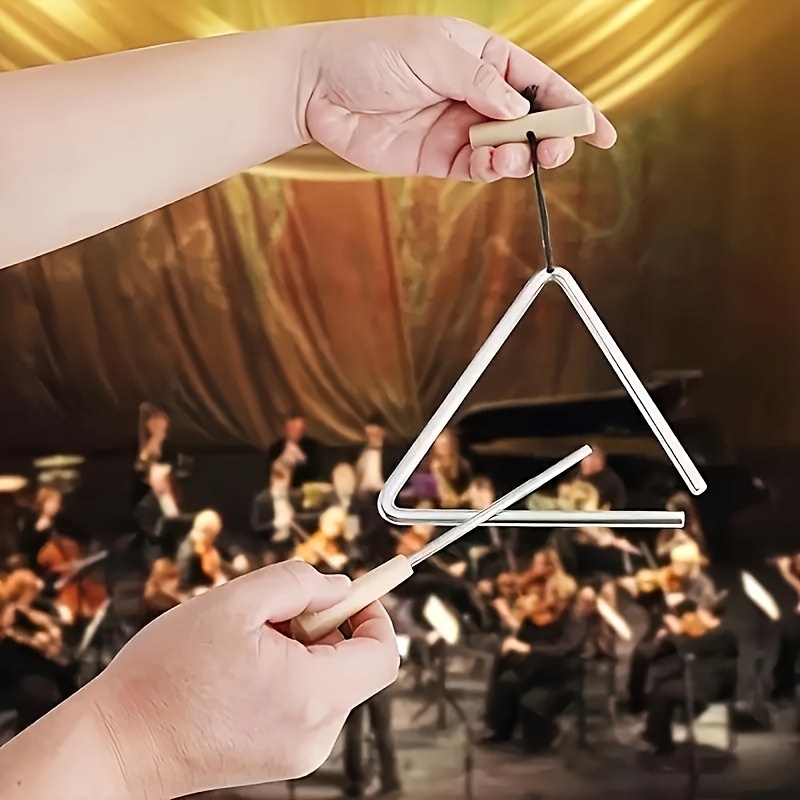 1 buah Set Instrumen Segitiga  - Triangle Beater Music ulasan dan harga