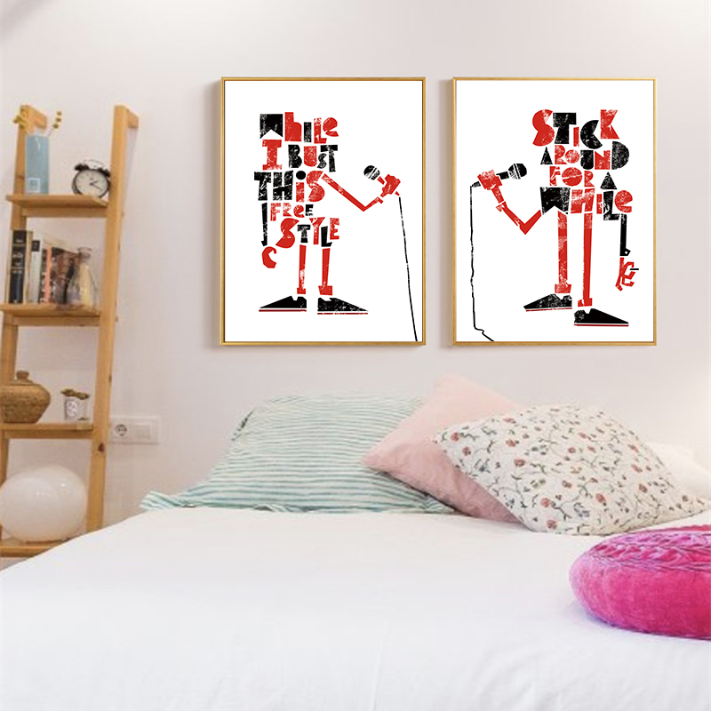 Poster Tema Oranye Nordik Klas - Picture Of Musical Instrument ulasan dan harga