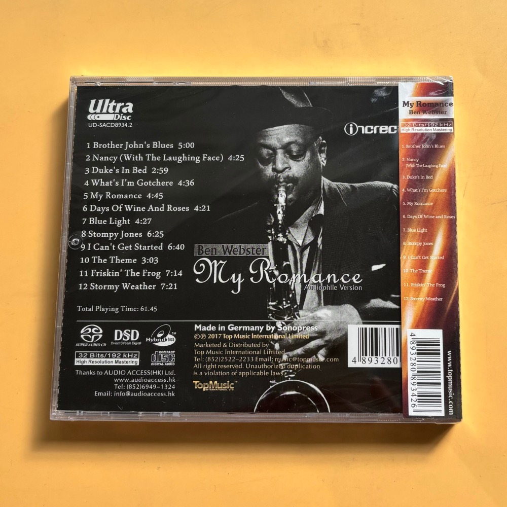 Ben Webster My Romance Jazz CD - Musical Instrument Of ulasan dan harga